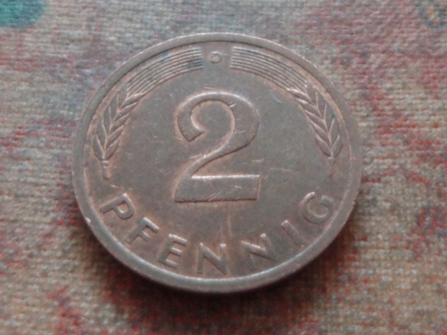 Tutti le monete: DEUTSCHLAND 2 Pfennig 1972 – Usato da Romanel-sur-Lausanne venduto da Swift13 1