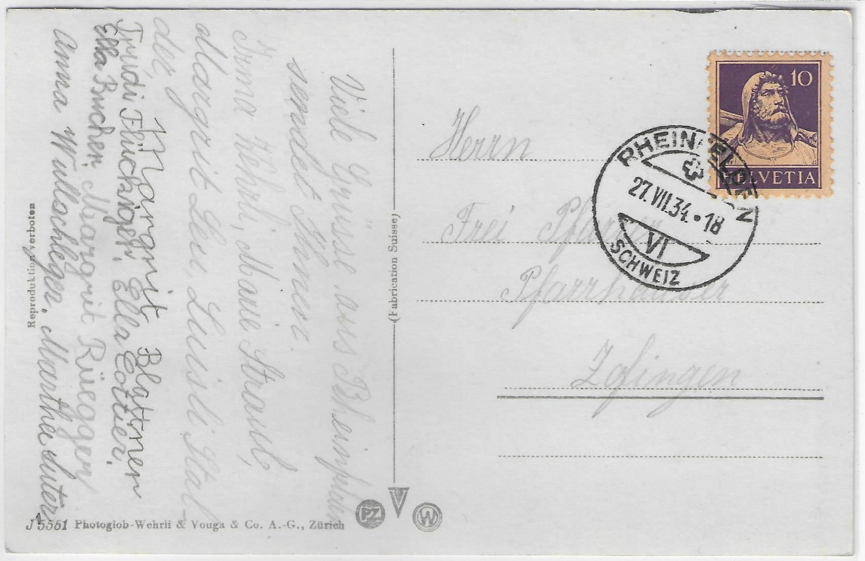 Cartes postales: Rheinfelden - Sanatorium – Antique à Ettingen par Kartenplanet 1