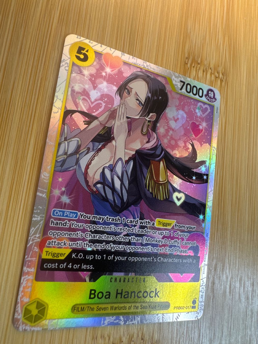Bandai Sammelbilder & Trading cards: [EN] Boa Hancock PRB02-017 SR One Piece TCG - ❤️ luffy – Neu (gemäss Beschreibung) aus Grand-Lancy von GNZGVA 1