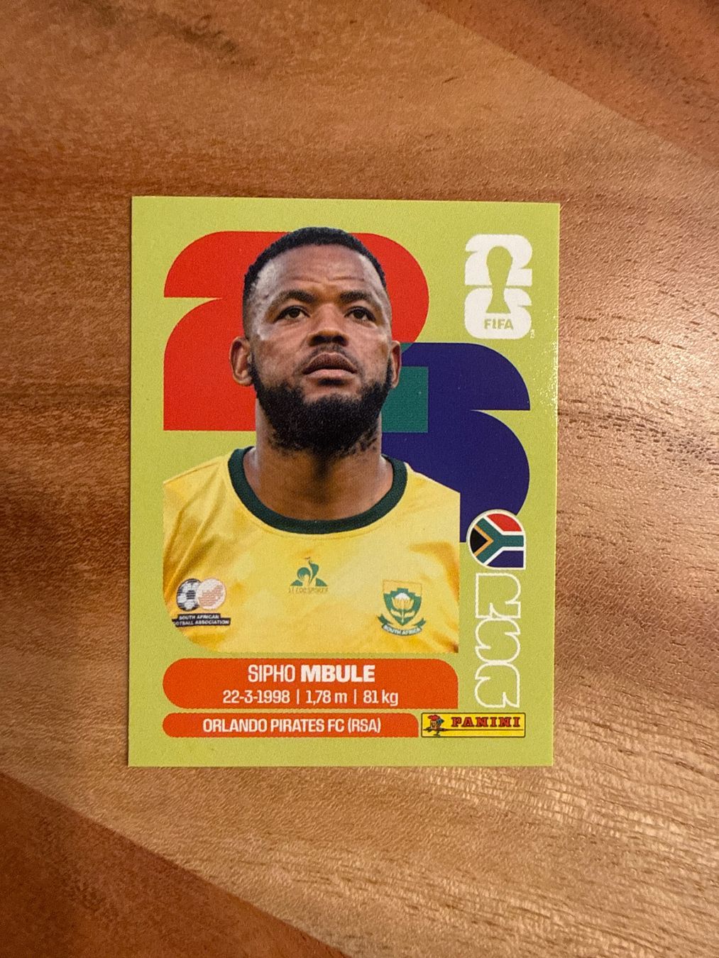 Panini Carte collezionabili: WM 2026 Panini Sticker Sipho Mbule RSA 16 – Usato da Winterthur venduto da ylaura