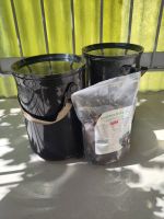 Bokashi Eimer inkl Streugut, Biokohle und Blumenerde