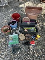 Garten Zubehör Blumentöpfe Unkrautvlies diverse Teile Konvol
