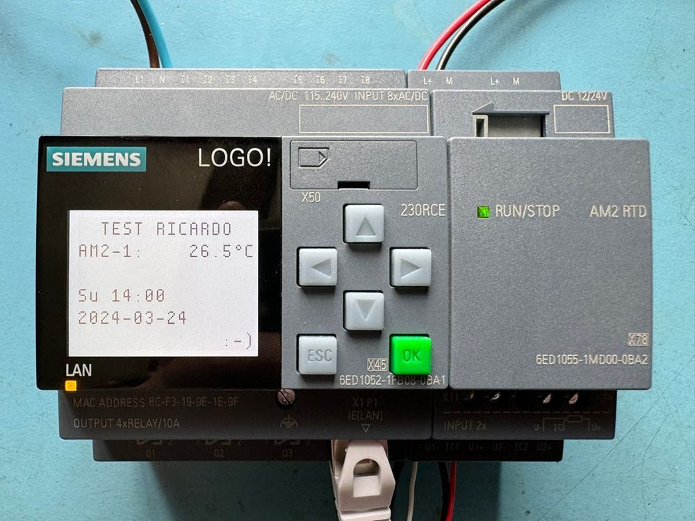 Siemens Logo mit Analog Input und Ethernet Switch (Gebraucht) in ...