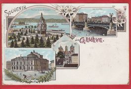 GENÈVE, LITHO 1897 / 1905