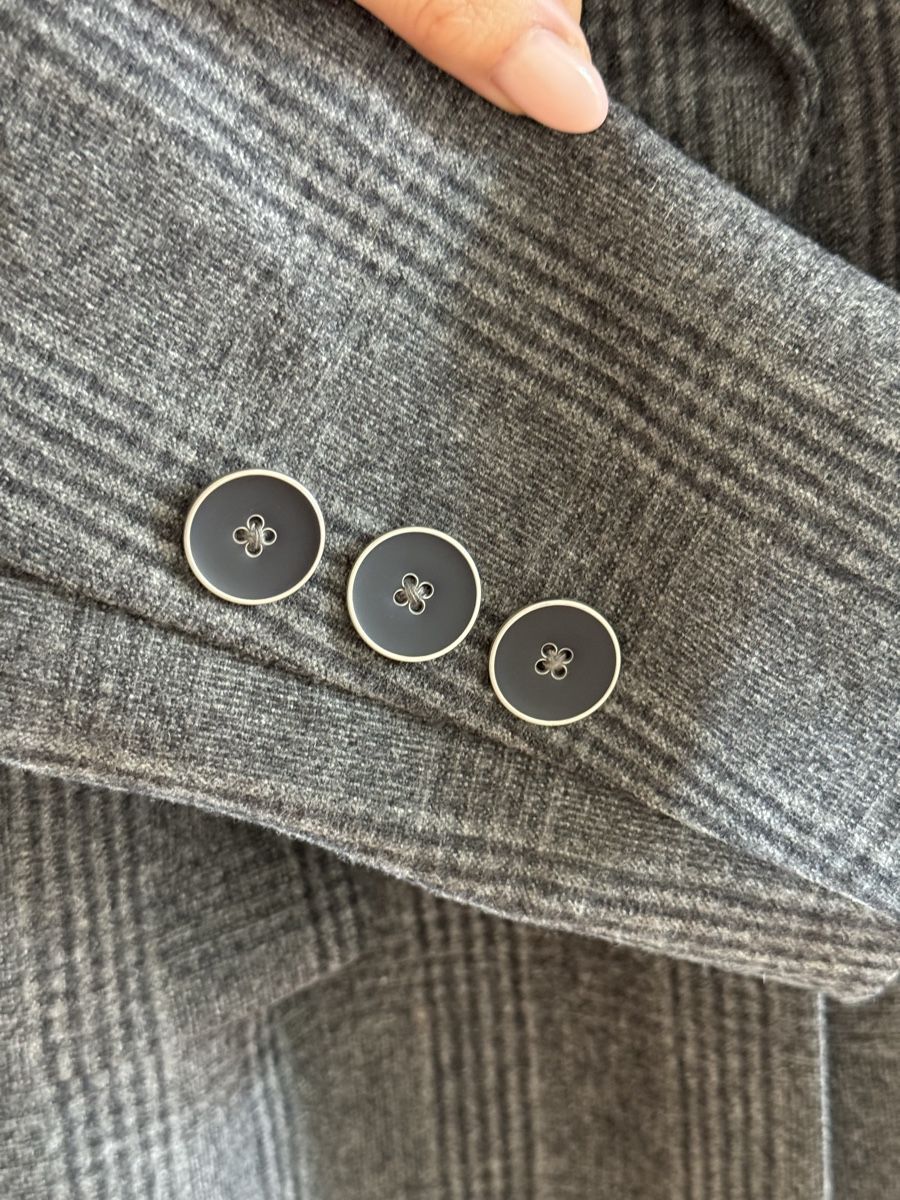 Jacken: Mario Menezi Blazer grau kariert Gr. 36 – Neu (gemäss Beschreibung) aus Thalwil von Iconicfashion 2