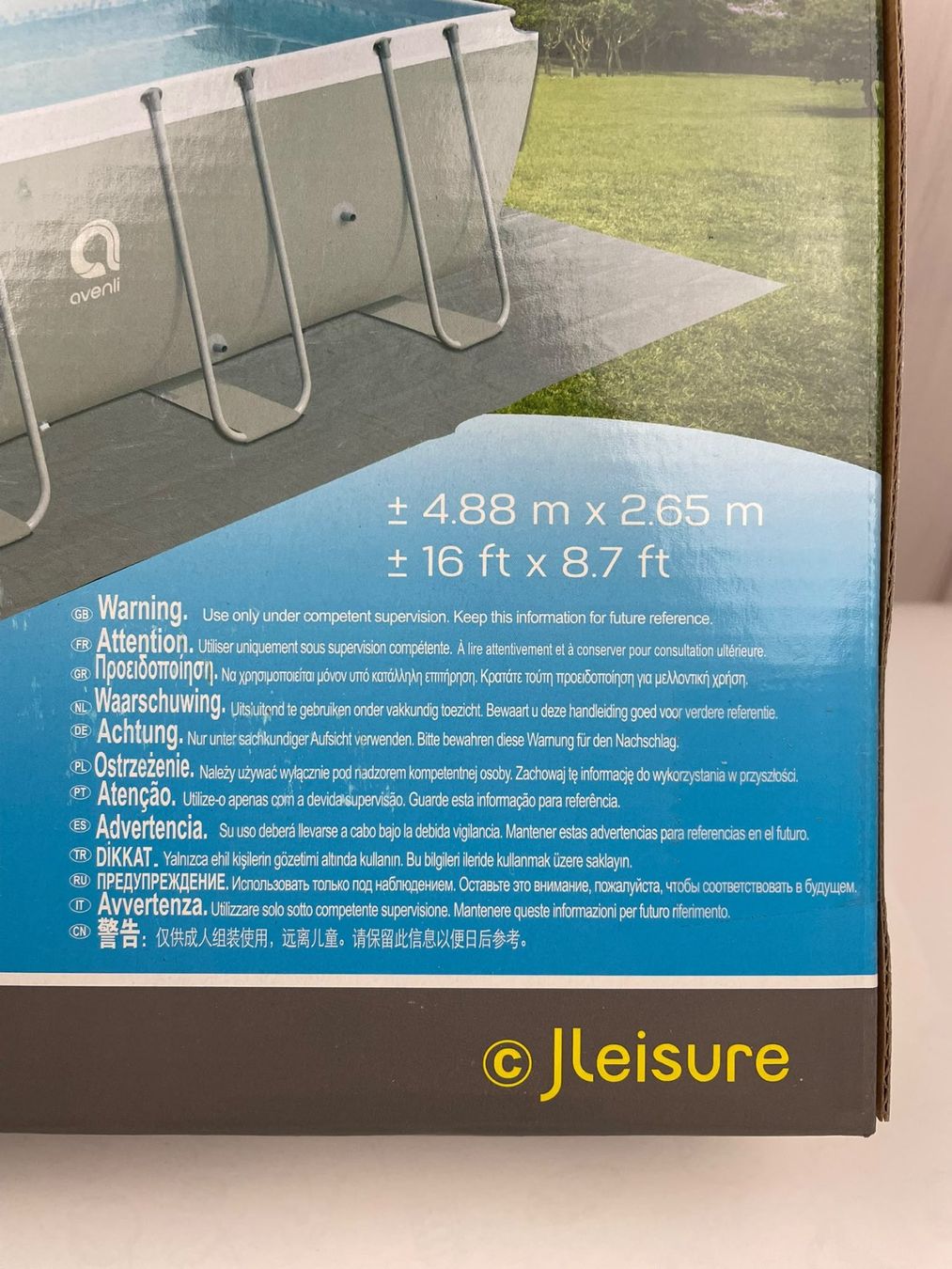 Piscine: Avenli Frame Pool 488 x 265 cm, NEU - Pool Plache – Nuovo e nell'imballaggio originale da Wängi venduto da LiqKojote 2