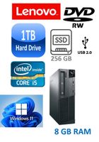 PC Lenovo M81 i5-2400 8GB 1TB SFF 256GB Win11