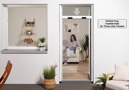 Vertikal Zug-Insektennetz für Türen oder Fenster