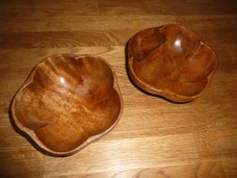 Holzschalen Handgearbeitet Teak Holz D 15cm