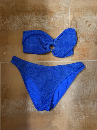 Bikini blau glitzer Grösse M