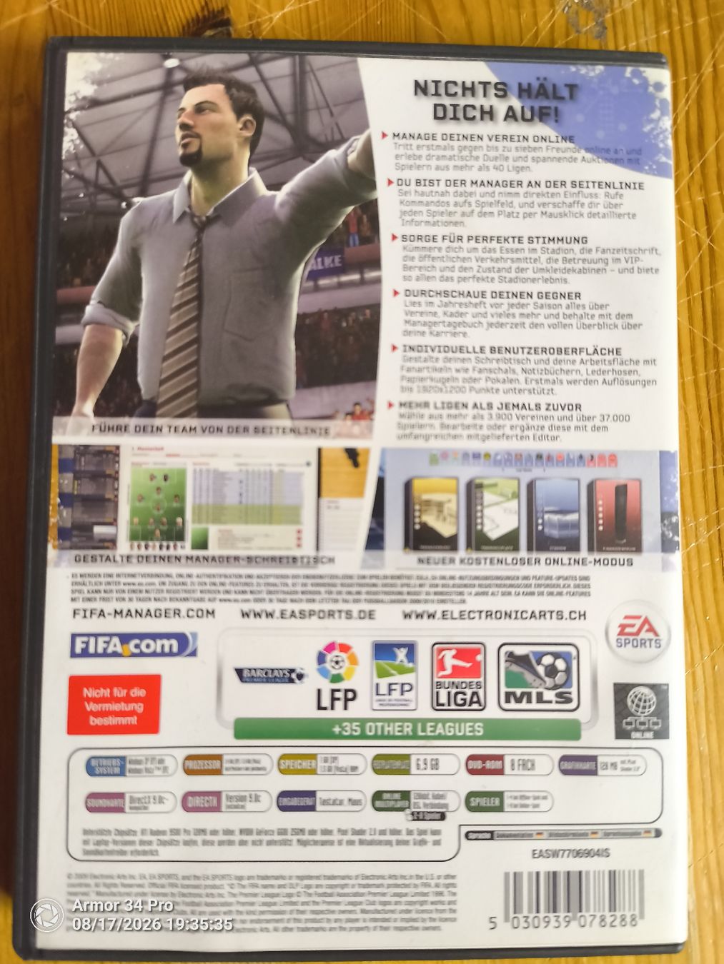 Giochi: FIFA MANAGER 10 PC DVD gebraucht – Usato da Herzogenbuchsee venduto da ioa_zcm6 2