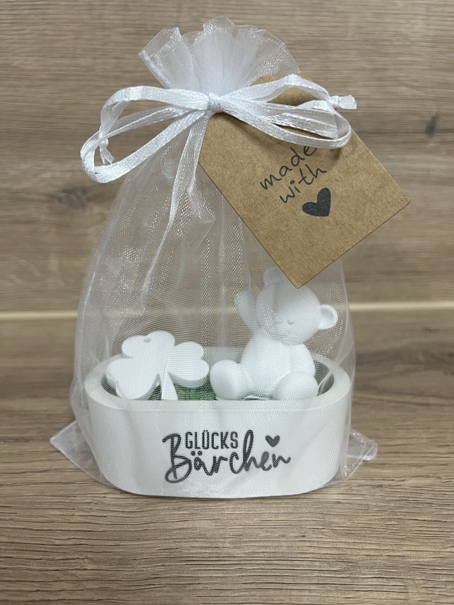 Tutte le decorazioni: Glücksbärli Geschenkset, Glücksbringer, handmade – Nuovo (secondo la descrizione) da Frick venduto da van_2dhd 1