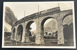 Fotokarte Berninabahn bei Brusio 
