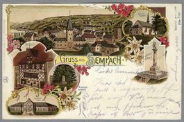 1900, SEMPACH, SCHÖNE LITO IN FRISCHER ERH.