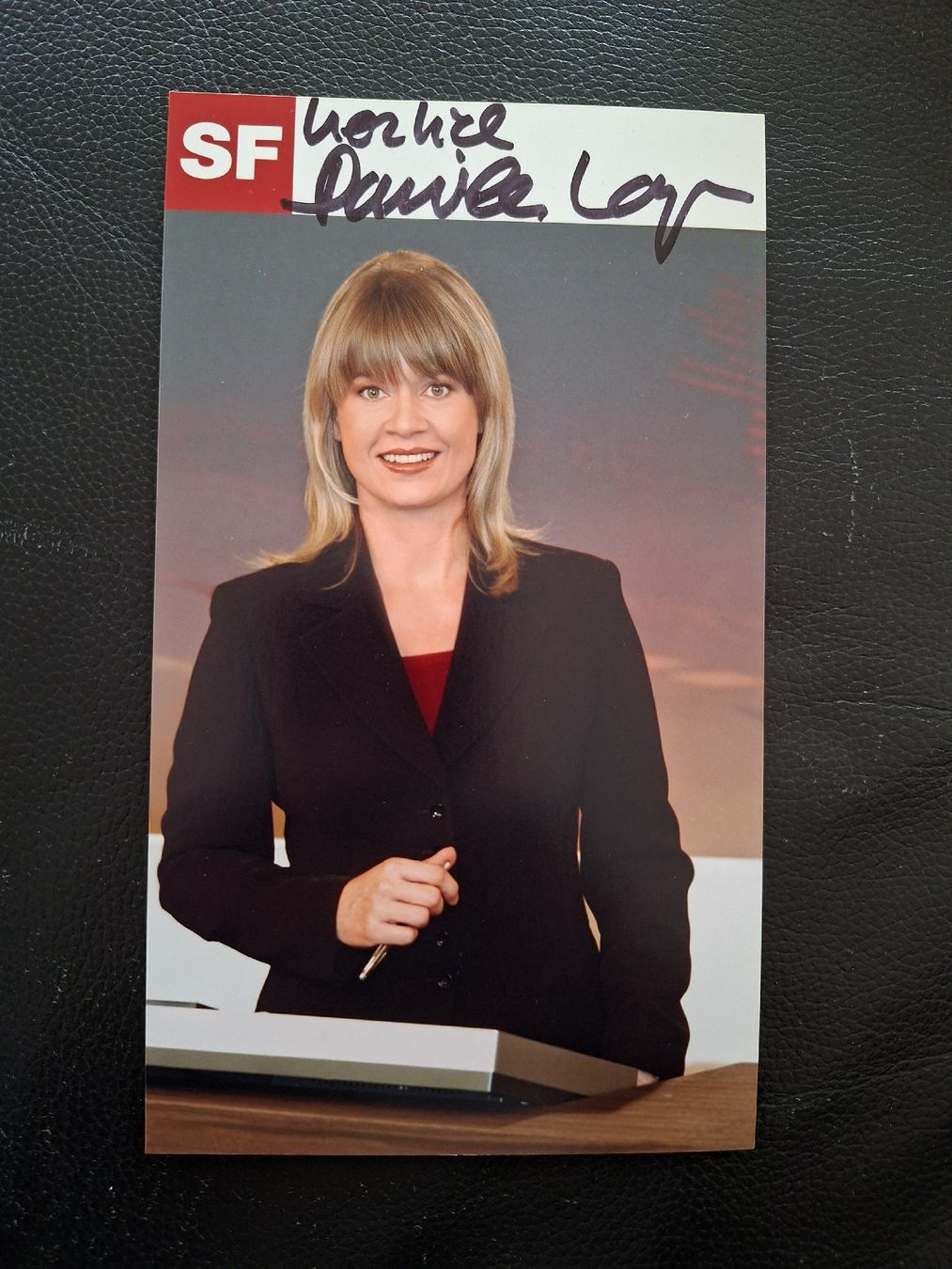Autogramme: Daniela Lager Autogrammkarte 10vor10 SRF – Gebraucht aus Thun von wuschu