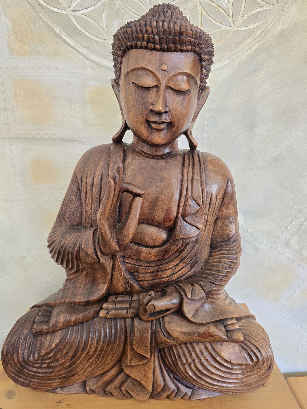 Sculture & Statue: Handgeschnitzte Buddha-Figur aus Holz, Deko-Objekt – Usato da Kestenholz venduto da _Nostalgia_ 8
