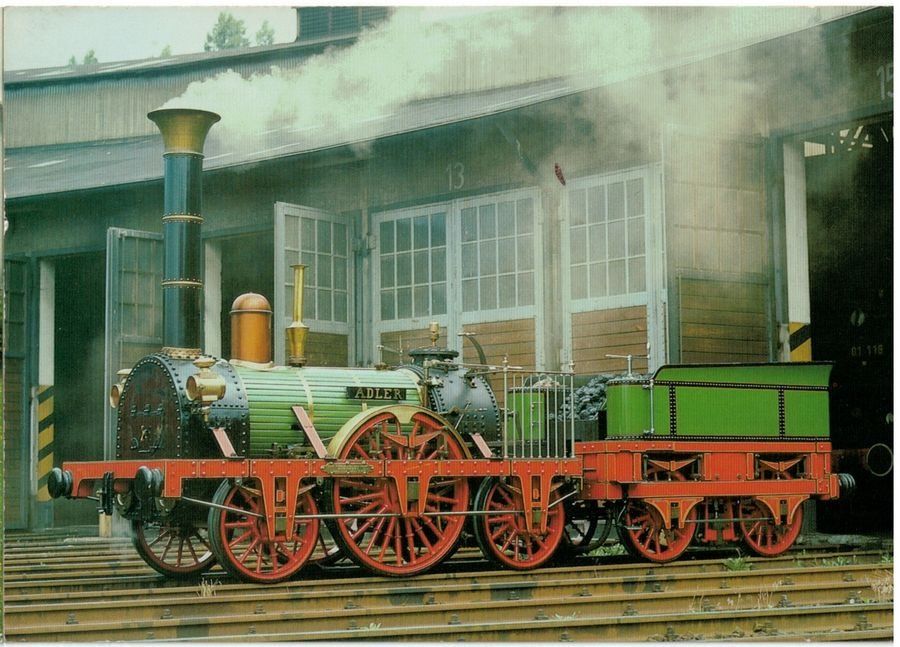 Cartoline postali: Dampflokomotive ADLER – Usato da Frauenfeld venduto da POML