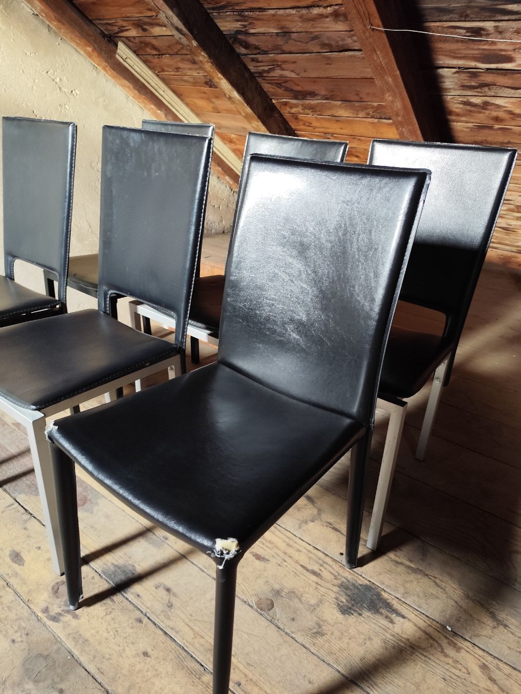 Sedie: Metall-/Lederstühle 6er Set – Usato da Bern venduto da Meeresalgen 3