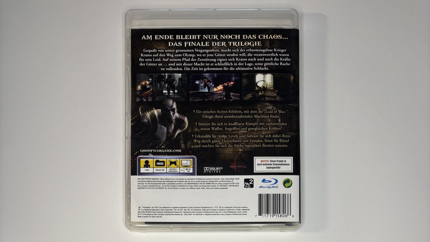 Spiele: PS3 - God of War III – Gebraucht aus Allschwil von Bullach 2