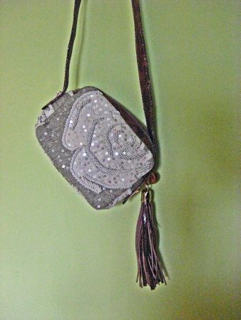 sac a main similicuir, perles