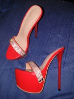 Plateau High Heels, Strass Shoes, 37, plateau pumps, glitter