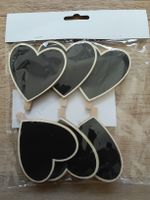 Heart Shaped Chalkboard Signage Set new with 6 units