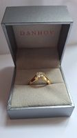 Bague Or jaune, 1.2 carat/7mm rond DEF