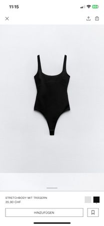 Viraler Zara Body schwarz (M)