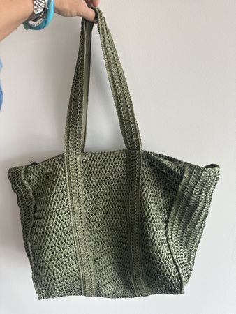 Tasche aus Bast - tolles Grün - neu