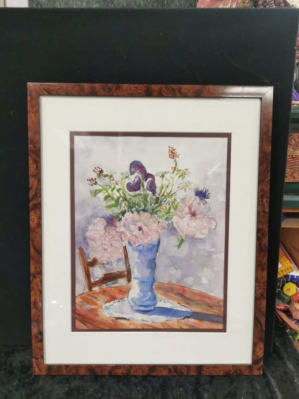 Gemälde: BOUQUET DE FLEURS AQUARELLE I FORMATIONS AU DOS – Gebraucht aus Genève von Qanil77 1