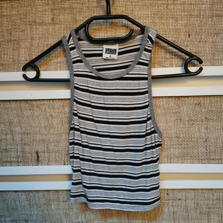 Urban Classics Damen Crop Tank Top Gr. S gestreift