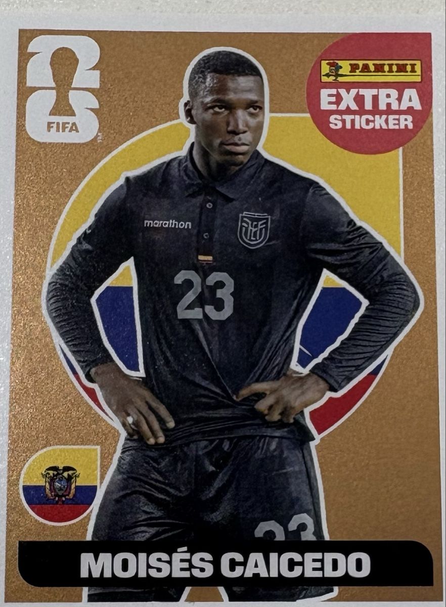 Panini Carte collezionabili: Panini Extra Sticker Moises Caicedo Ecuador WM 2026 – Nuovo (secondo la descrizione) da Meggen venduto da LucerneFab
