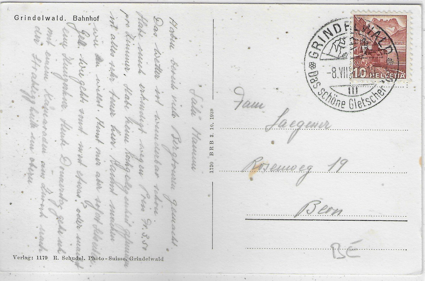 Cartes postales: Grindelwald - Bahnhof – D'occasion à Ettingen par Kartenplanet 1