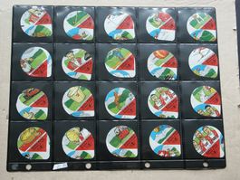 40 verschobene Kaffeerahmdeckeli