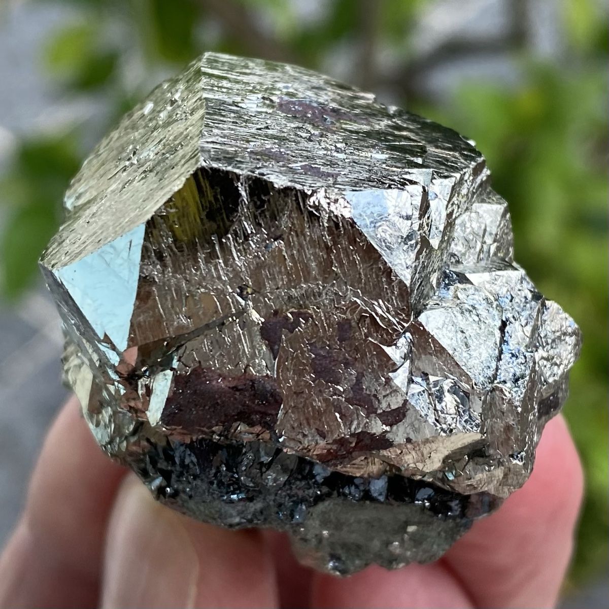 Mineralien & Heilsteine: Schöne Pyrit Spitze mit wenig Hämatit  – Gebraucht aus Selzach von 321compac 9