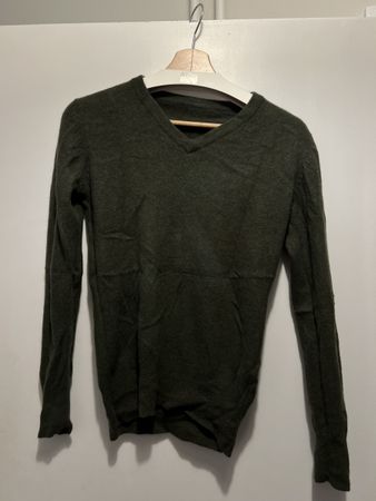 Angora-Wollpullover, warm & kuschelig, grün, Gr. S