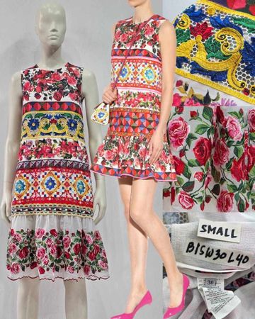 Elegant Embroidery Dress [D&G Style]
