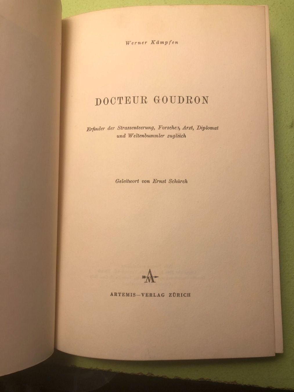 Libri: Werner Kämpen: Docteur Goudron – Usato da Zürich venduto da allp 3