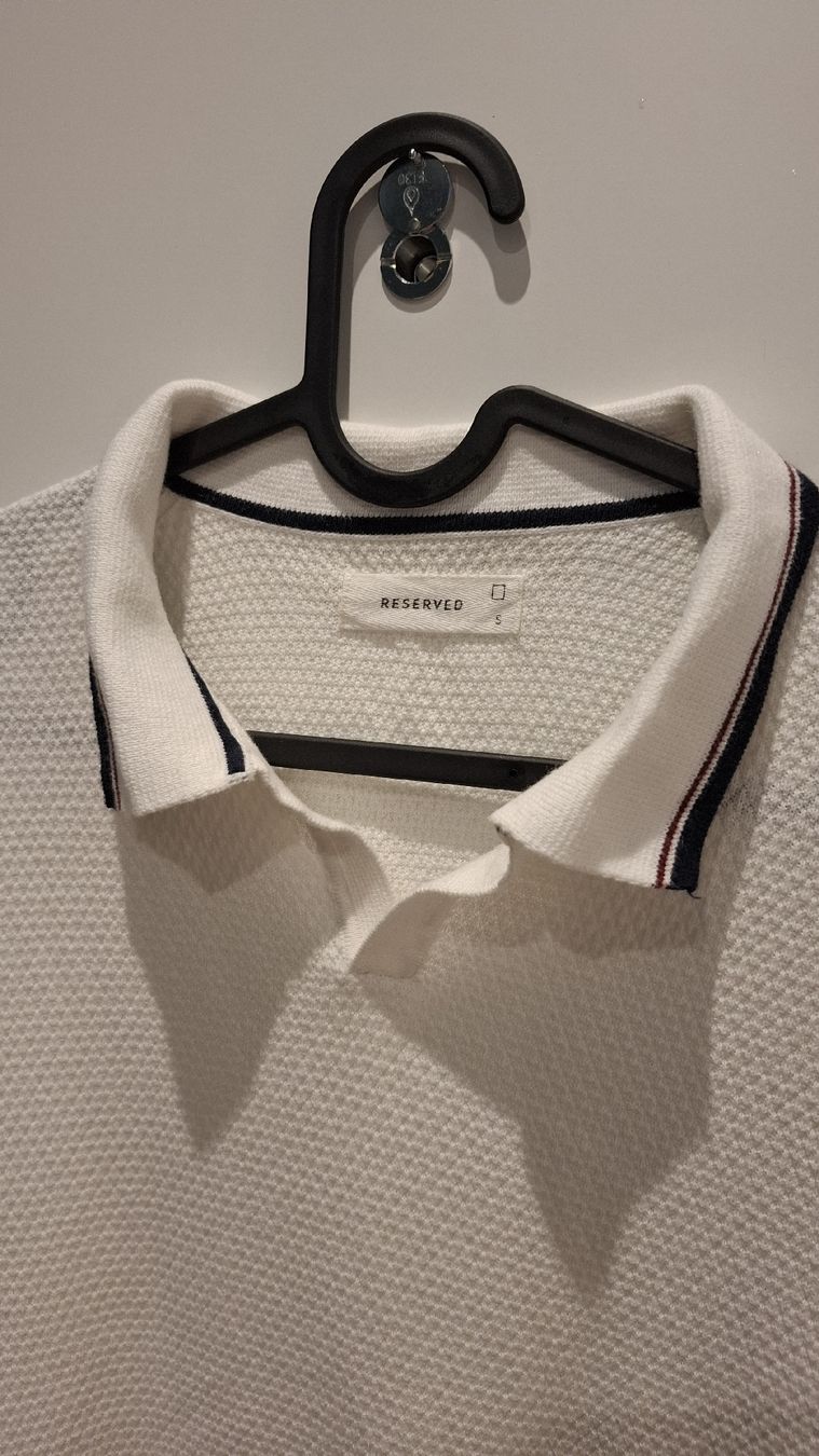 Magliette Polo: white polo shirt size S with texture  – Nuovo (secondo la descrizione) da Zürich venduto da pto_6wfs 1