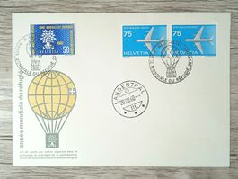 TR12 Enveloppe + Timbre Suisse 1960