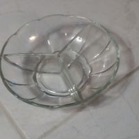 Glas Schale mit Fächern, Ideal für Apéro, Top Zustand!