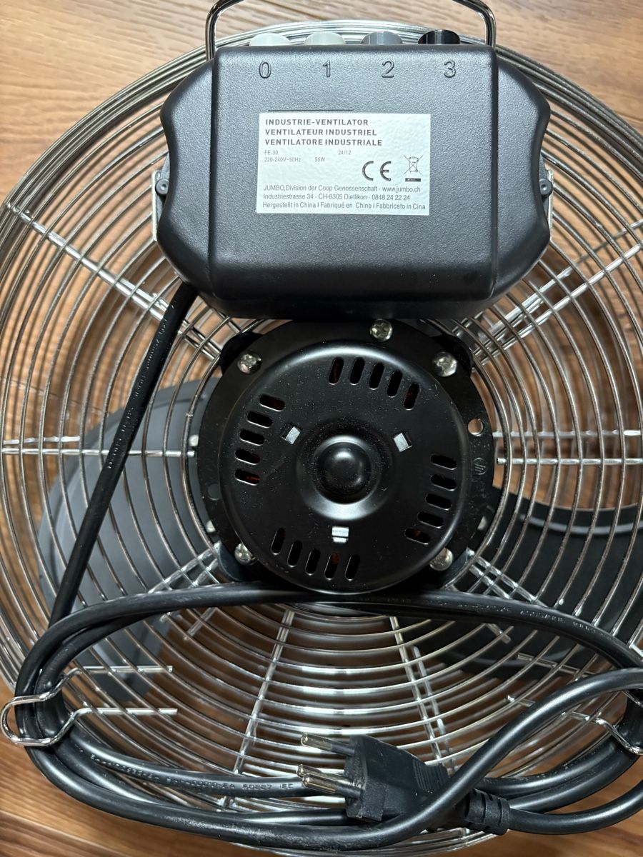 Ventilatoren: Ayce Industrie-Bodenventilator verchromt – Gebraucht aus Küsnacht ZH von nik144 1