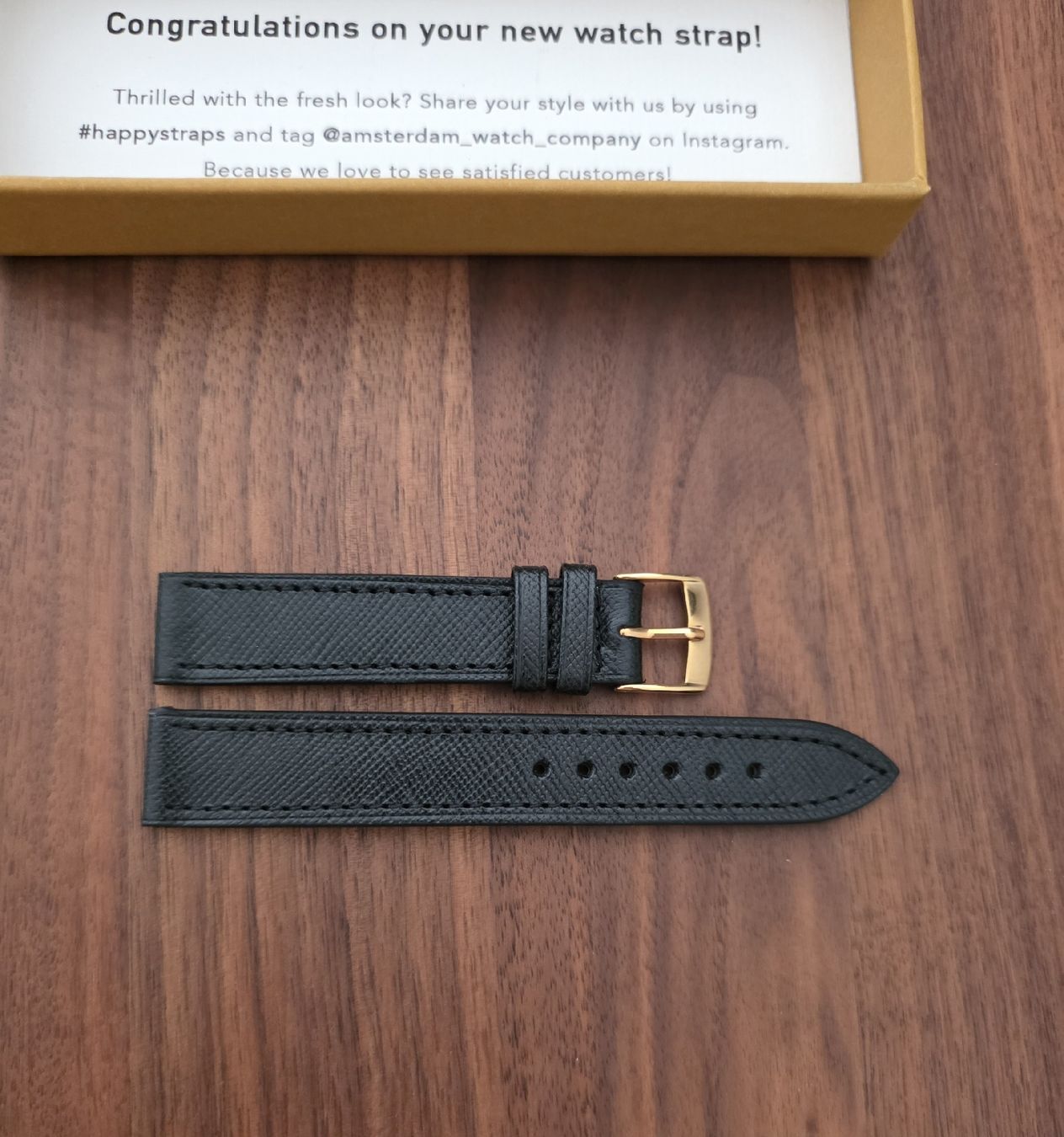 Armbänder & -reifen: Watch Strap - 17mm - Leather Black - New – Neu und originalverpackt aus Genève von arisol 1