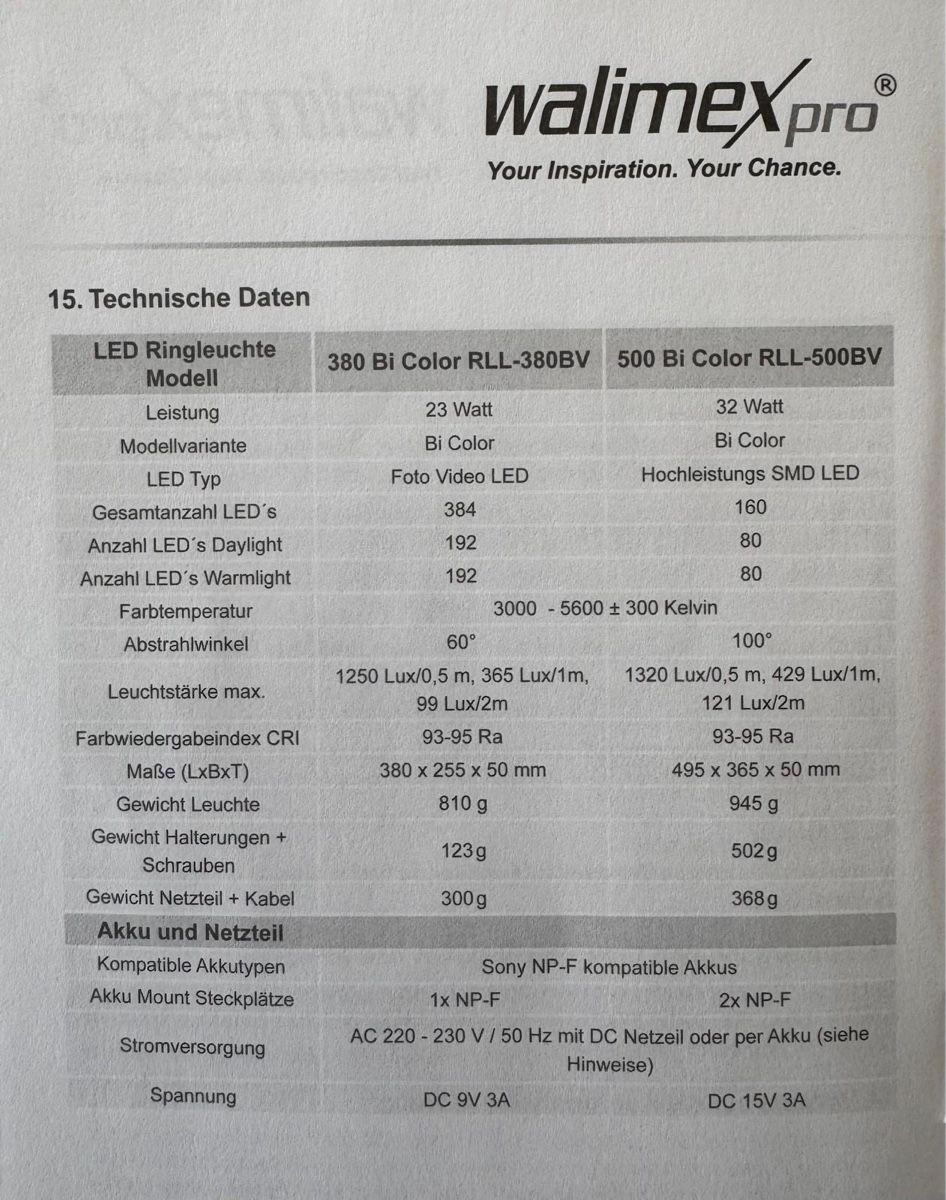 Lampade: LED-Ringleuchte Walimex pro – Usato da Bubendorf venduto da Leutwyler03 4