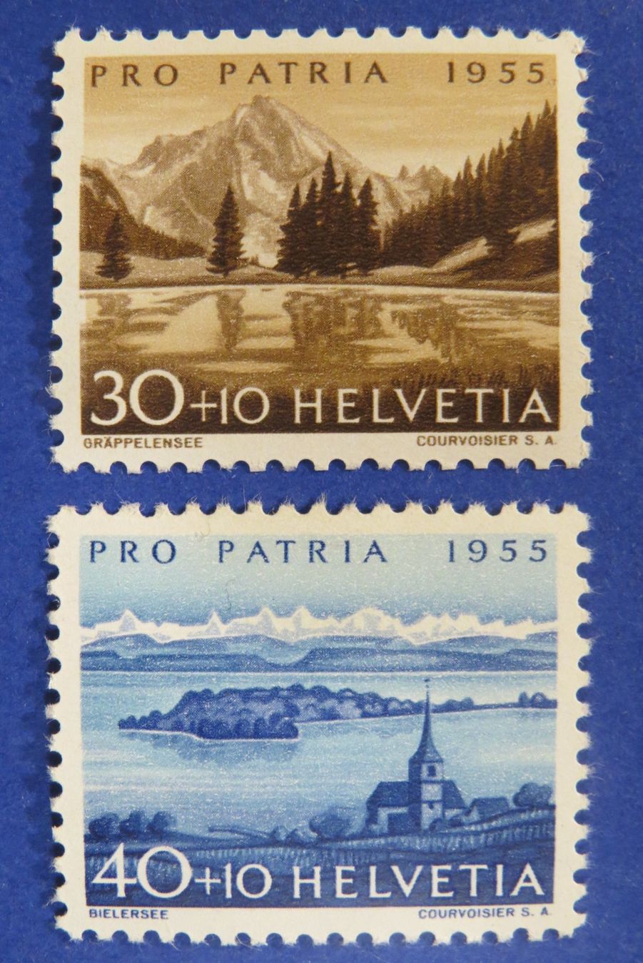 Tutti i francobolli: Serie Pro Patria 1955 postfrisch **, - SBK: 15.-. – Nuovo (secondo la descrizione) da Brunnen venduto da Kumari 1