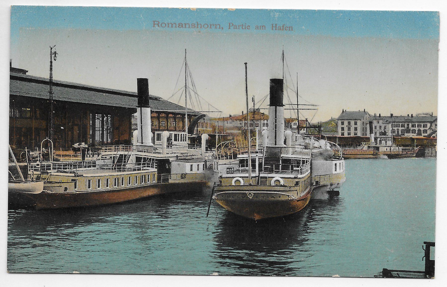 Cartoline postali: Romanshorn Partie am Hafen – Usato da Hefenhofen venduto da Richsalz