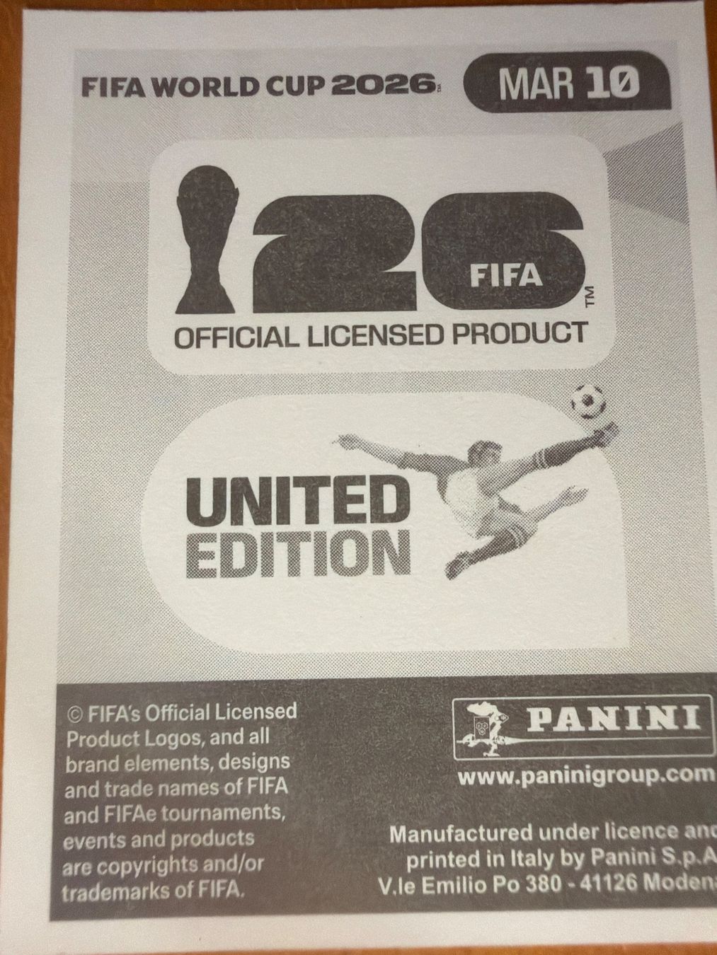 Panini Carte collezionabili: Panini MAR10 – Nuovo (secondo la descrizione) da Susten venduto da Rechnun 1