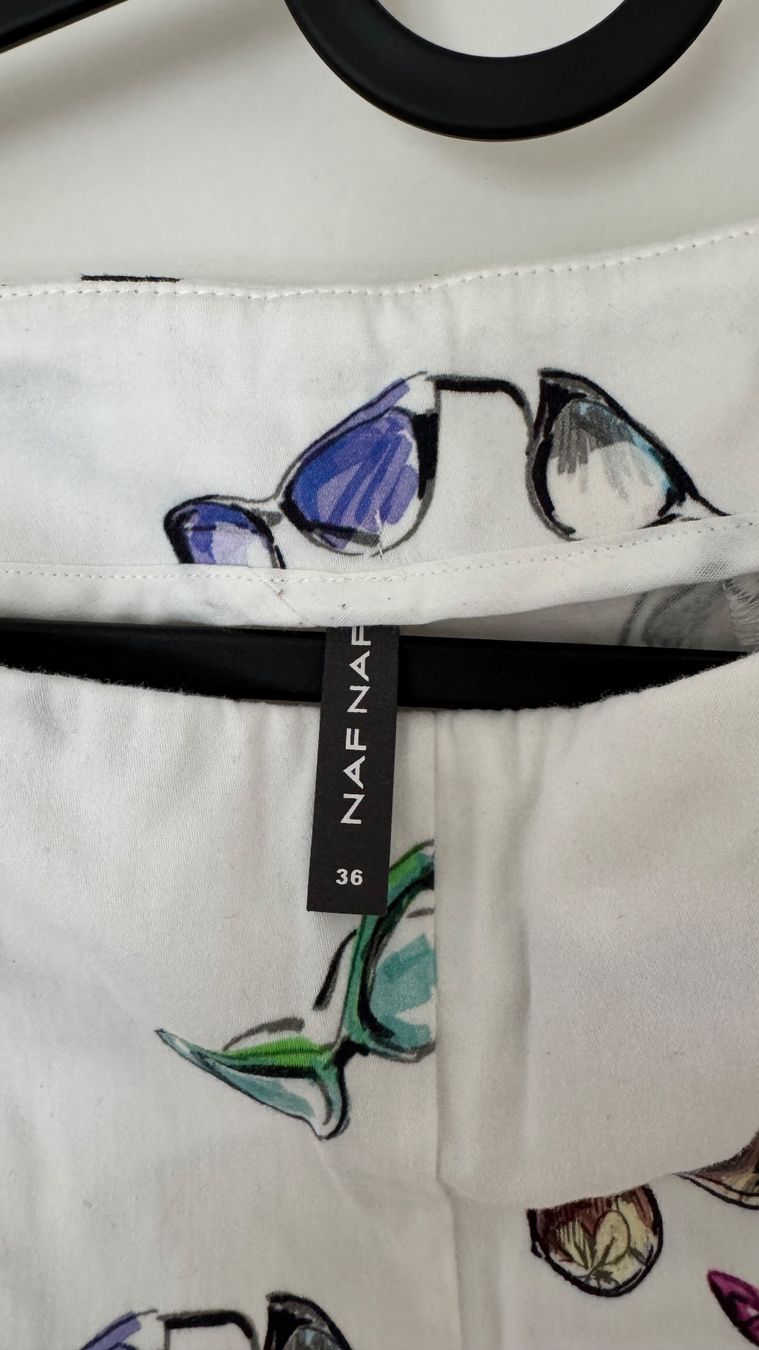 Hosen: Kurze Hose weiss Brillenmuster Grösse 36 – Gebraucht aus Luzern von Ecila007 2