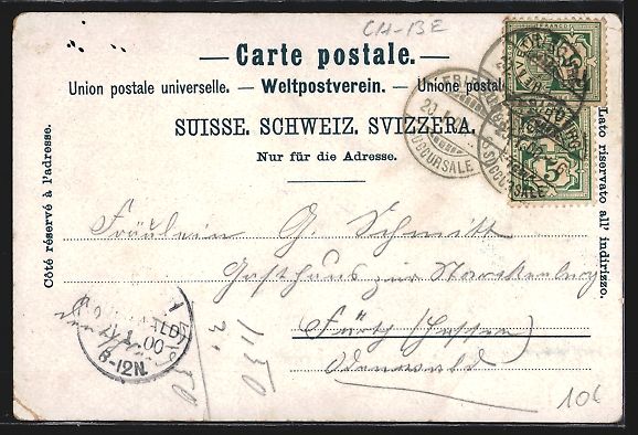 Cartoline postali: Bern, Ortsansicht mit den Alpen, Bundesh – Usato da Berlin venduto da bartko-reher 1