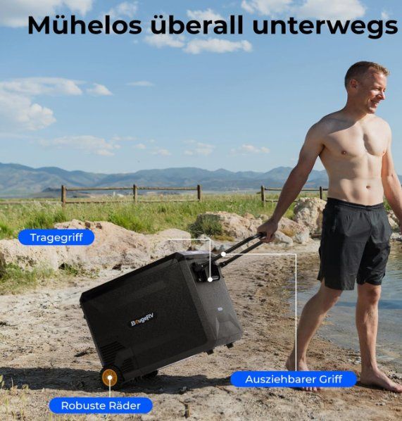 Réfrigérateurs et refroidissement: BougeRV 47L Kompressor Kühlbox mit Rollen – Neuf (Voir description) à Neuhaus SG par LENZ30 3